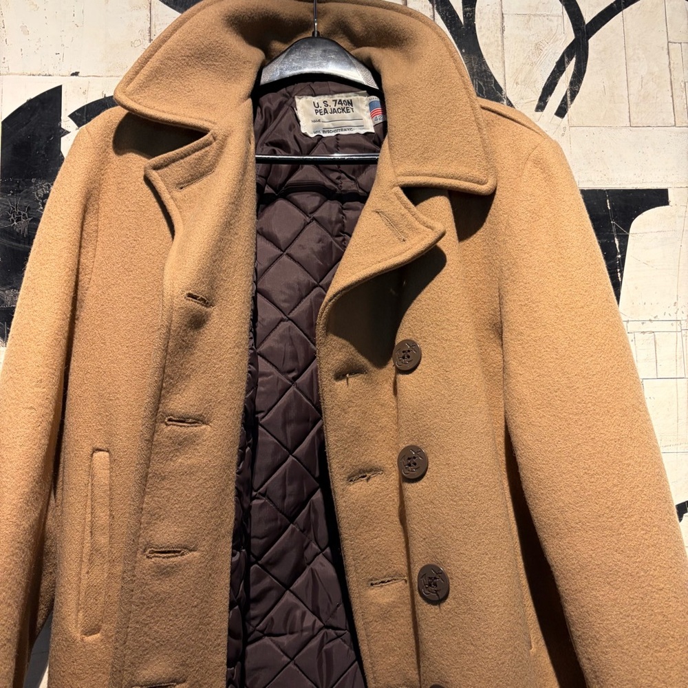 Vintage Schott NYC Camel Peacoat